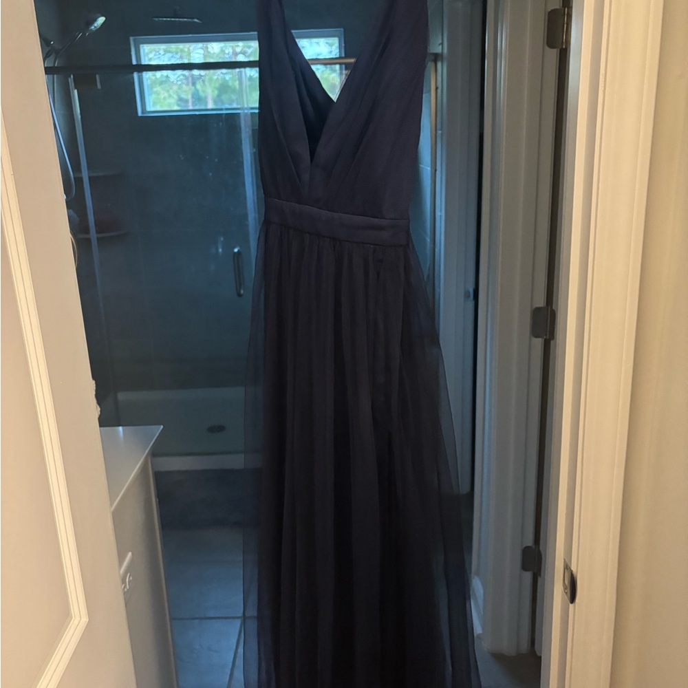 Lulu's Deep Blue Maxi Dress